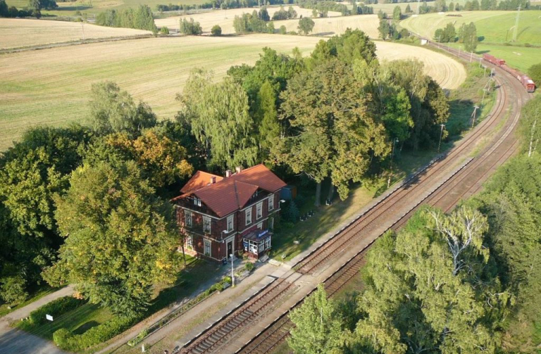 Nádraží Rynoltice z rogala